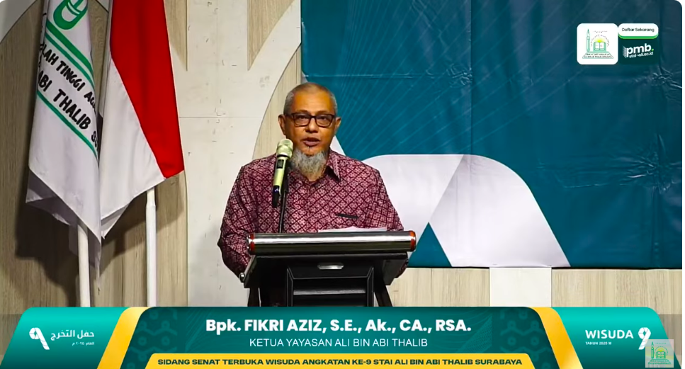 Ketua Yayasan Ali bin Abi Thalib Tekankan Pentingnya Karakter “Qowiyyun Amin” pada Wisuda ke-9